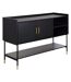 Buffet 2 portes et 2 niches Teddy - Noir-1