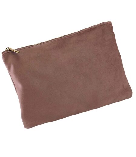 Plain Velvet Pouch L Rose Quartz Bagbase