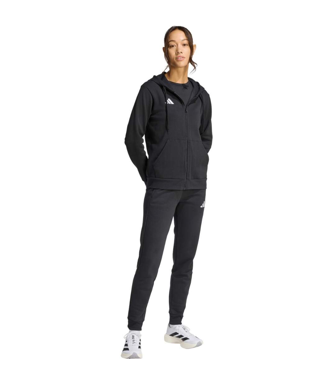 Veste À Capuche Entrada Femme Noir Adidas-1