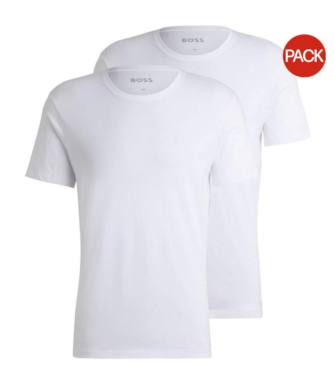 Lot De 2  T-shirts Homme Blanc Boss-2