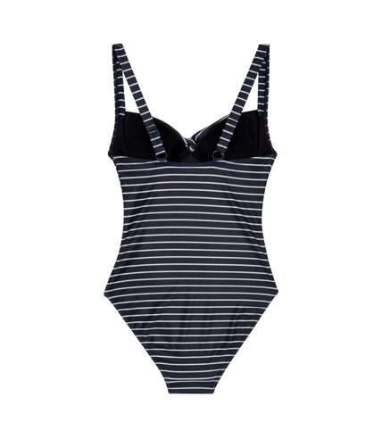 Maillot de bain 1 pièce sakari femme bleu marine / blanc Regatta