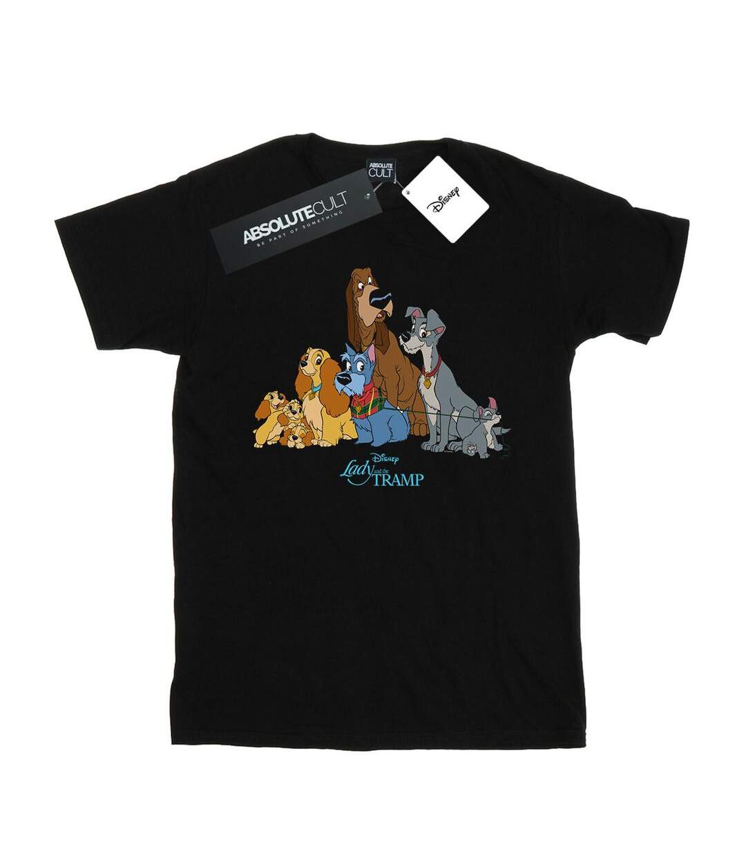 Disney - T-shirt LADY AND THE TRAMP CLASSIC GROUP - Femme (Noir) - UTBI17866-1