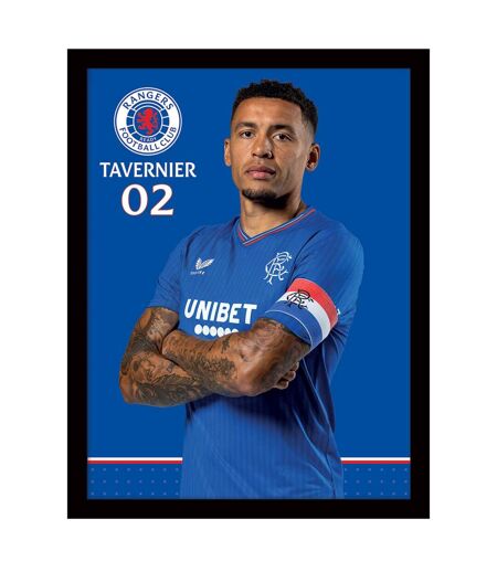 Rangers FC - Imprimé TAVERNIER (Bleu roi / Blanc) (40 cm x 30 cm) - UTPM8137
