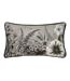 Harlington gardenia piped floral cushion cover 30cm x 50cm sepia Wylder