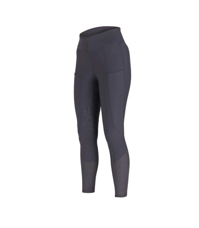 Womens/ladies optima air horse riding tights black Aubrion