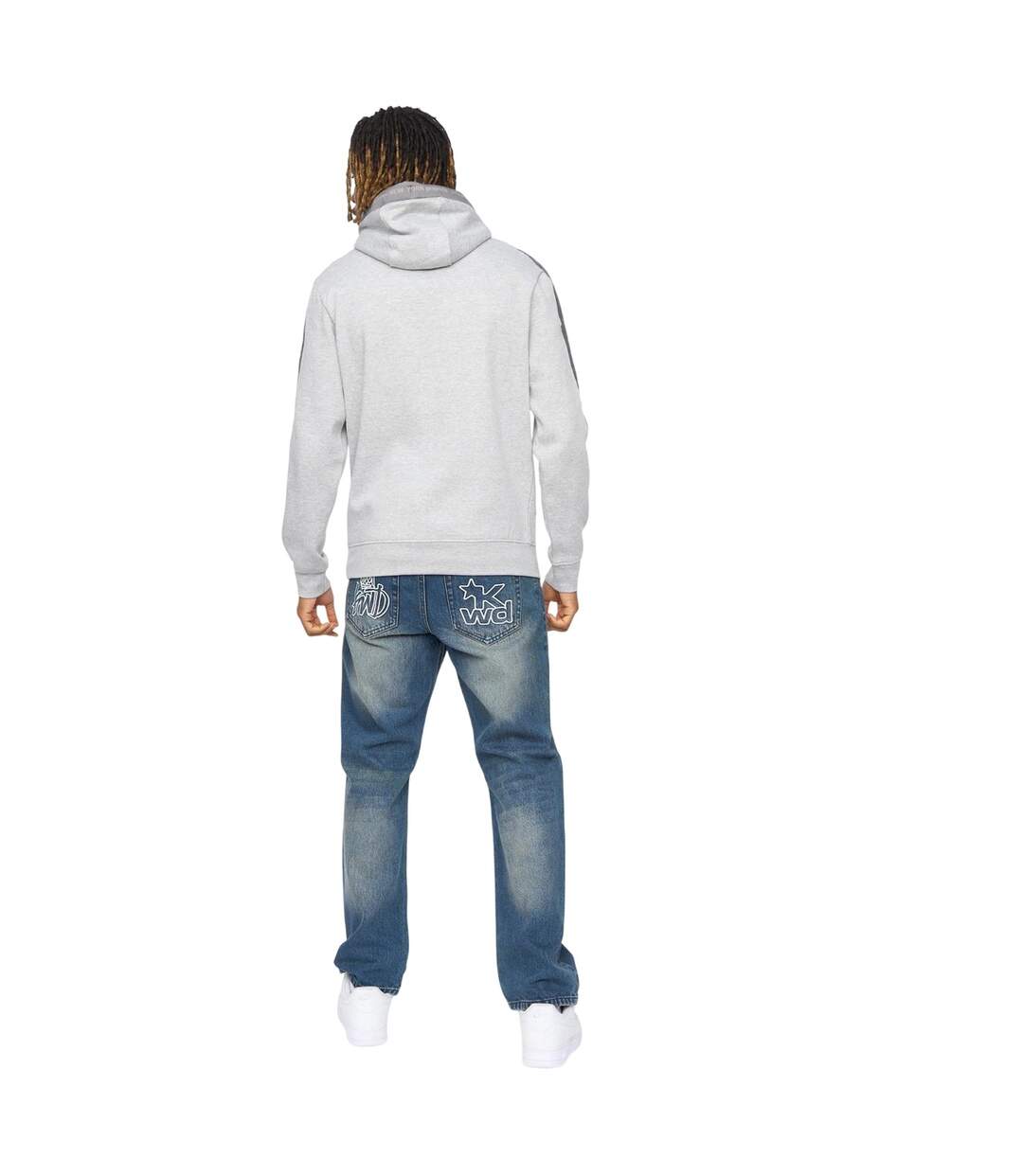 Sweat À Capuche Tapelny Homme Gris Chiné Kings Will Dream-3