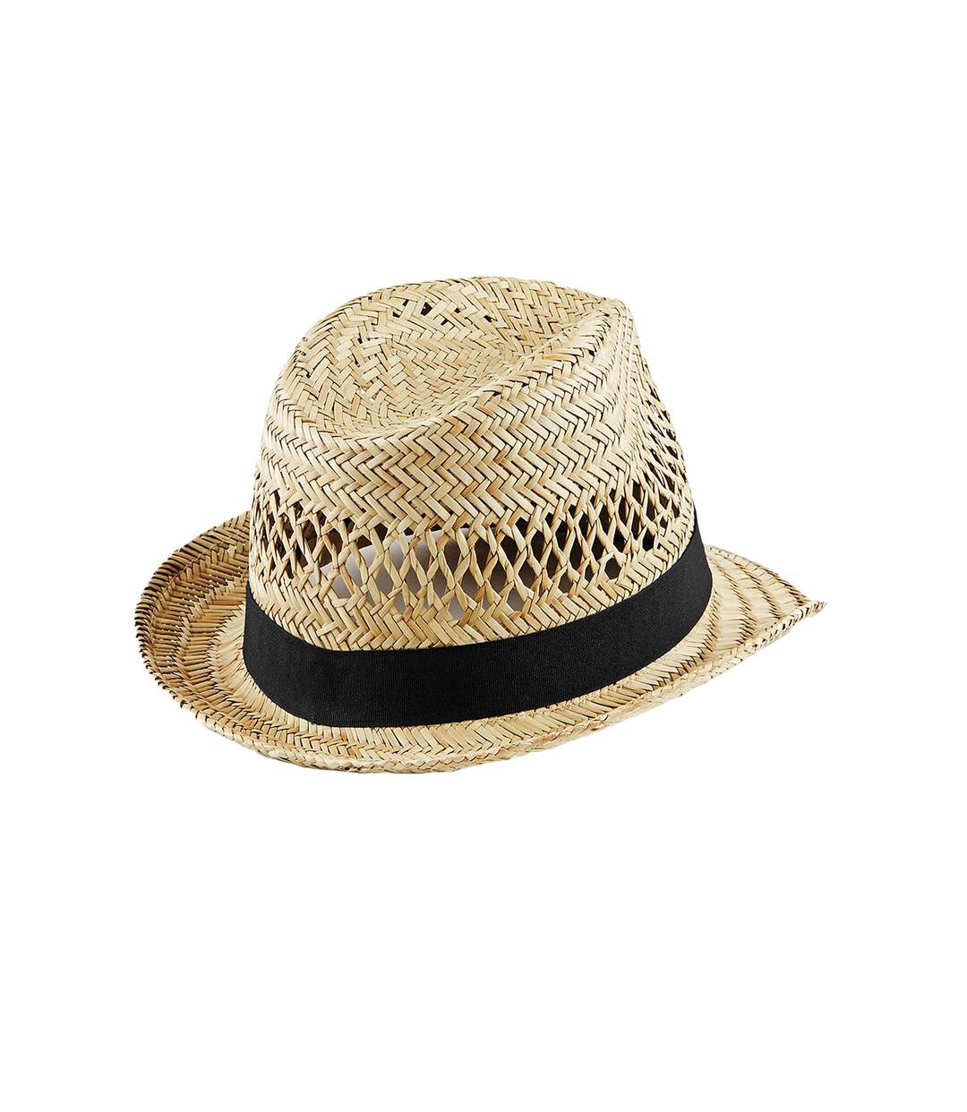 Trilby D'été En Paille Unisexe Adulte Beige Pâle Beechfield-2