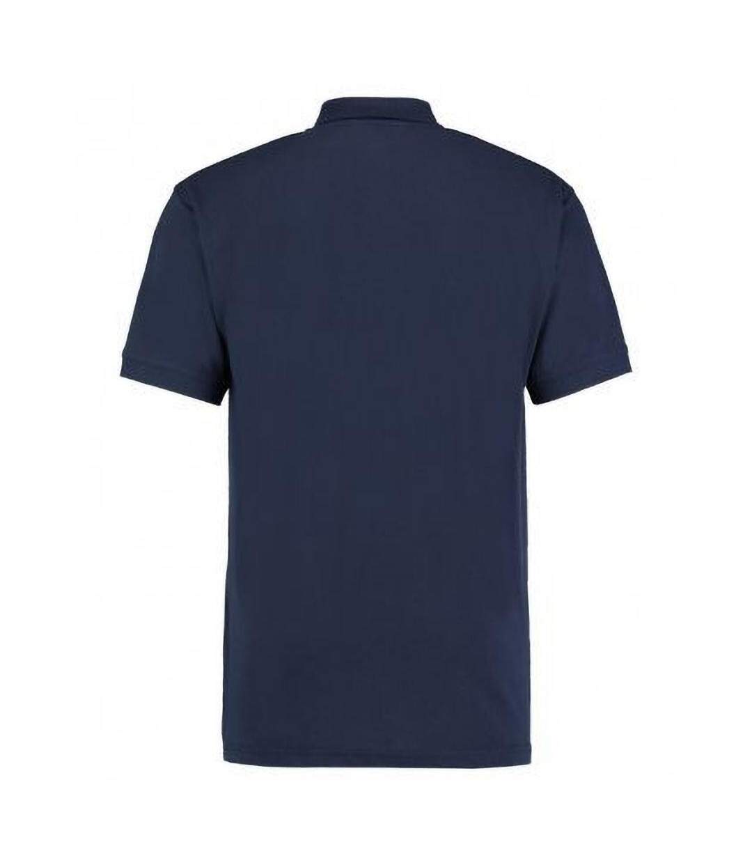 Polo À Manches Courtes Homme Bleu Marine Kustom Kit-3