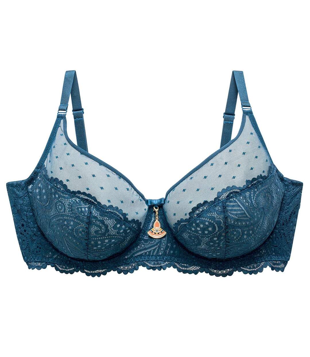 Soutien-gorge grand maintien turquoise Metro-1