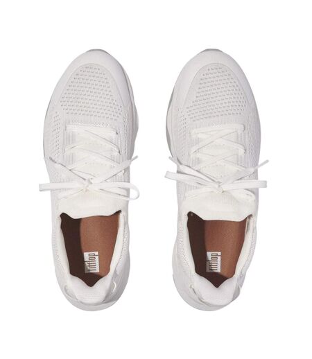 Unisex Adult Vitamin Ffx Knitted Water Resistant Trainers White Grey FitFlop
