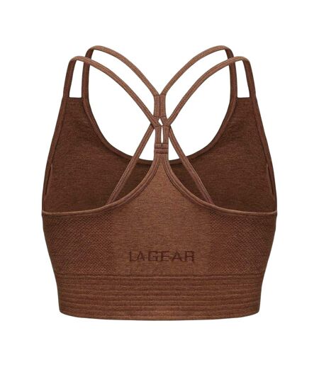 Brassière De Sport Motif/style Sans Coutures Femme Marron Chiné LA Gear