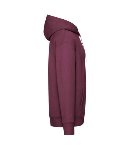 Sweat à capuche premium homme bordeaux Fruit of the Loom