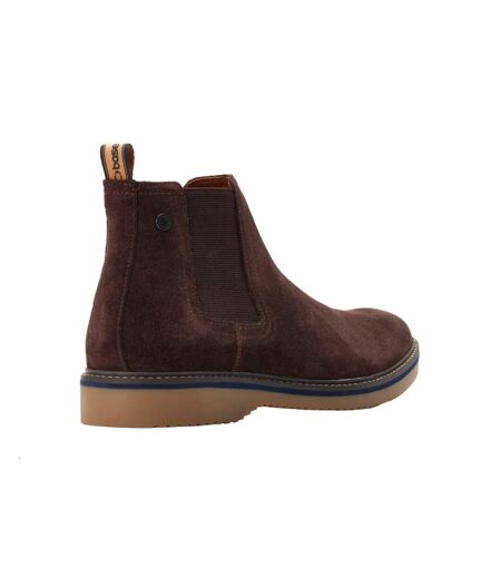 Bottines chelsea hooper homme marron foncé Base London