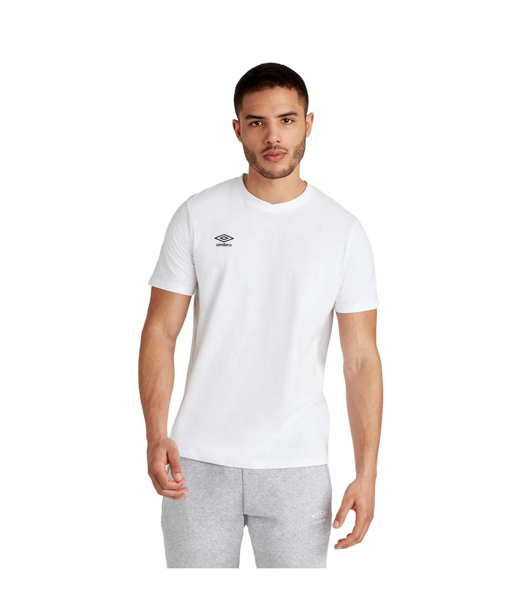 Mens club leisure t-shirt white/black Umbro-4