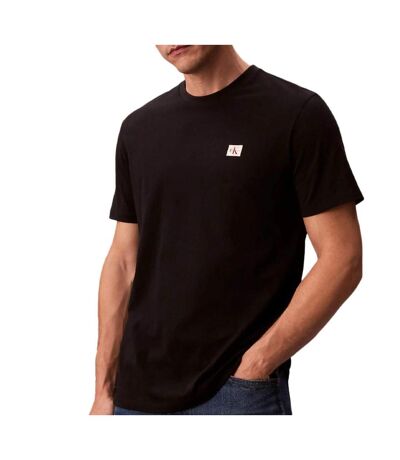 T-Shirt noir homme calvin klein jeans badge 30s jersey-bright - l