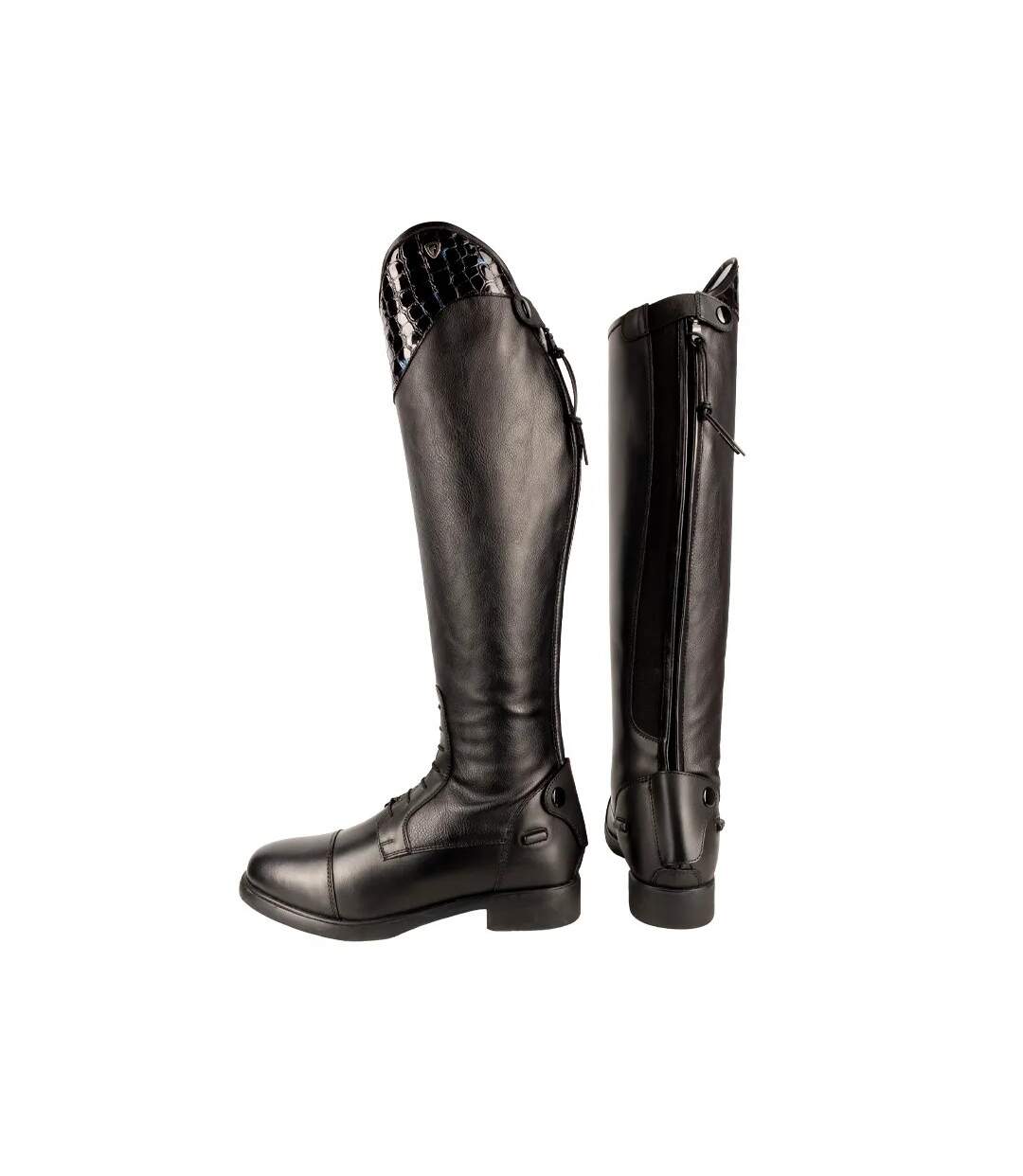 Bottes D´équitation Aliano Femme Noir Bleu Hy-2