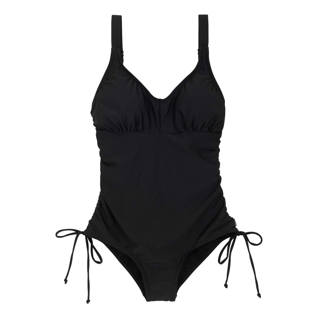 Womens/ladies alinae plain one piece swimsuit black Regatta-1