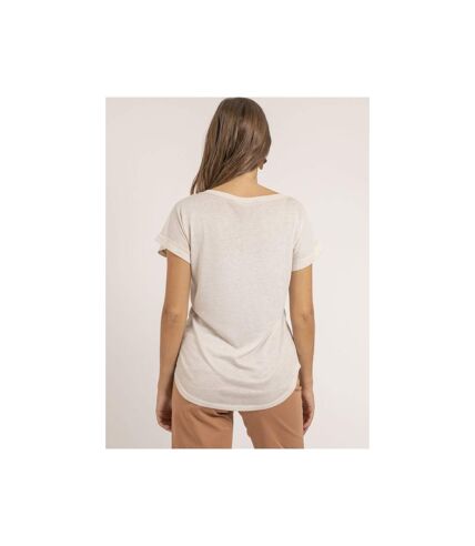 T-shirt col V bimatière FAZZY - Dona X Lisa