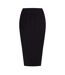 Womens/ladies Sareplie Knitted Pencil Skirt Black Hugo-2
