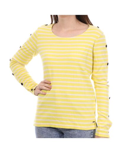 T-Shirt Jaune à rayures Femme Scotch & Soda - XS