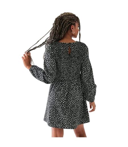 Robe À Smocks Motif/style Floral Femme Noir Daisy Street