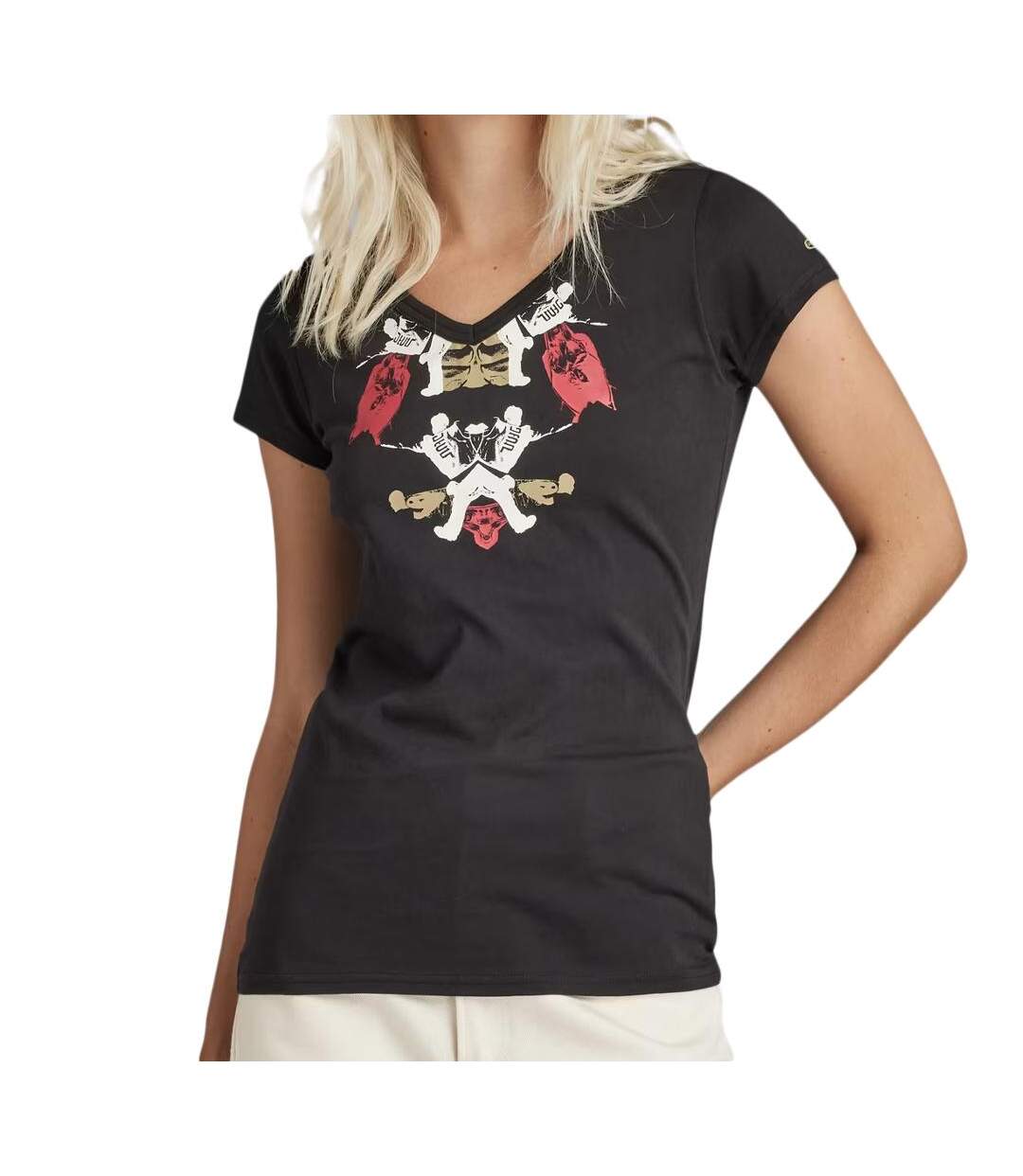T-shirt noir femme g-star raw look book-1