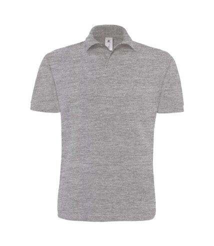 Polo lourd manches courtes - homme - PU422 - gris heather
