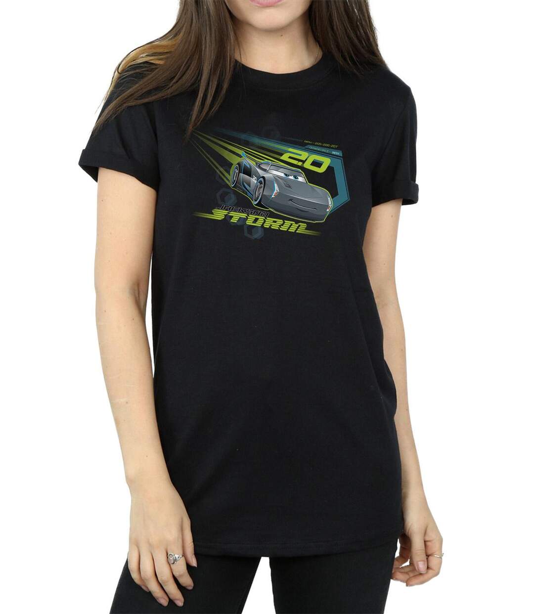 Disney - T-shirt CARS JACKSON STORM - Femme (Noir) - UTBI16031-3