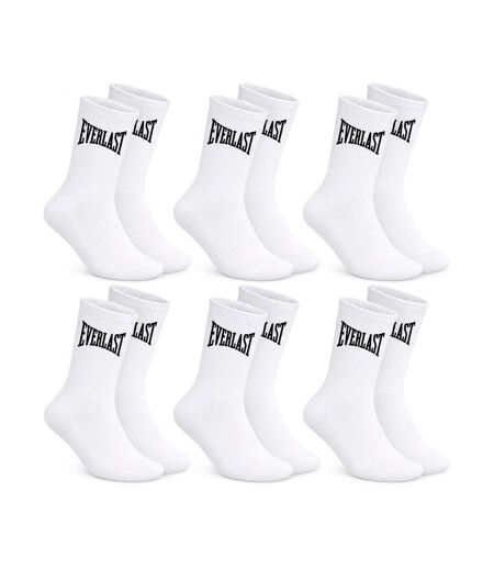 Lot de 6 paires de chaussettes blanches homme everlast el062