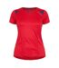 T-shirt Motif/style Logo Femme Rouge Tomate Diadora-1