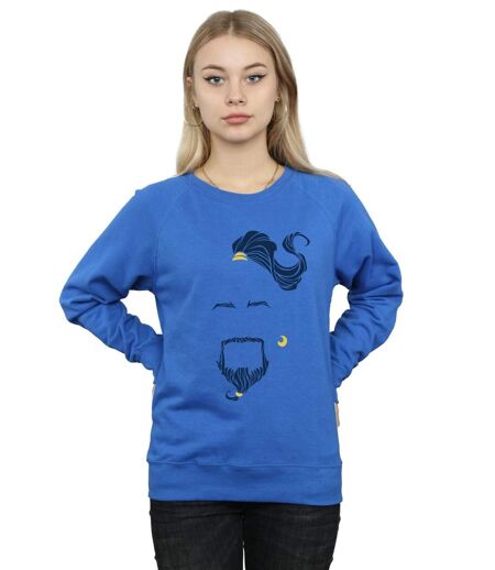 Disney Sweatshirt Womens/Ladies Aladdin Movie Genie Blue Face (Bleu royal) - UTBI48464