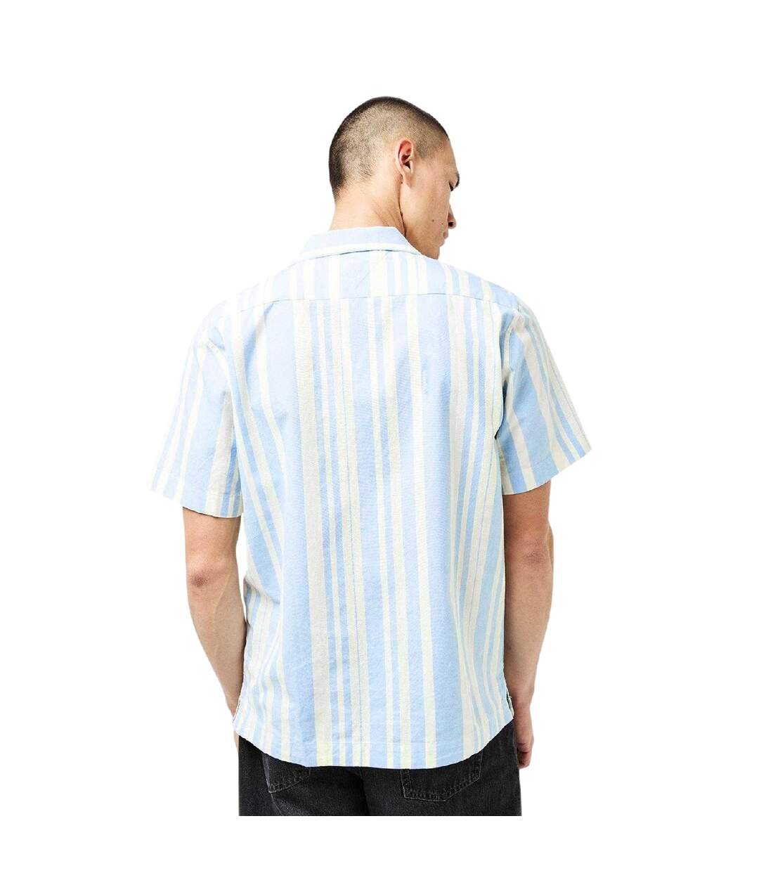 Mens Striped Shirt Breezy Blue Tommy Hilfiger-3