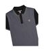 Polo Motif/style Pied-de-poule Homme Noir Gris Lambretta-3
