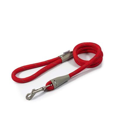 Viva reflective dog slip lead 1.07m x 12mm red Ancol