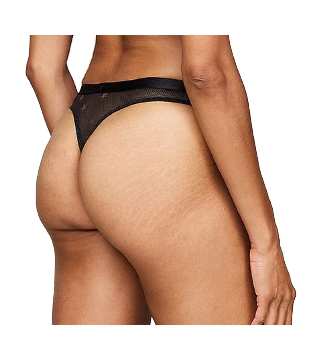 String Noir Femme Tommy Hilfiger Thong Black - L