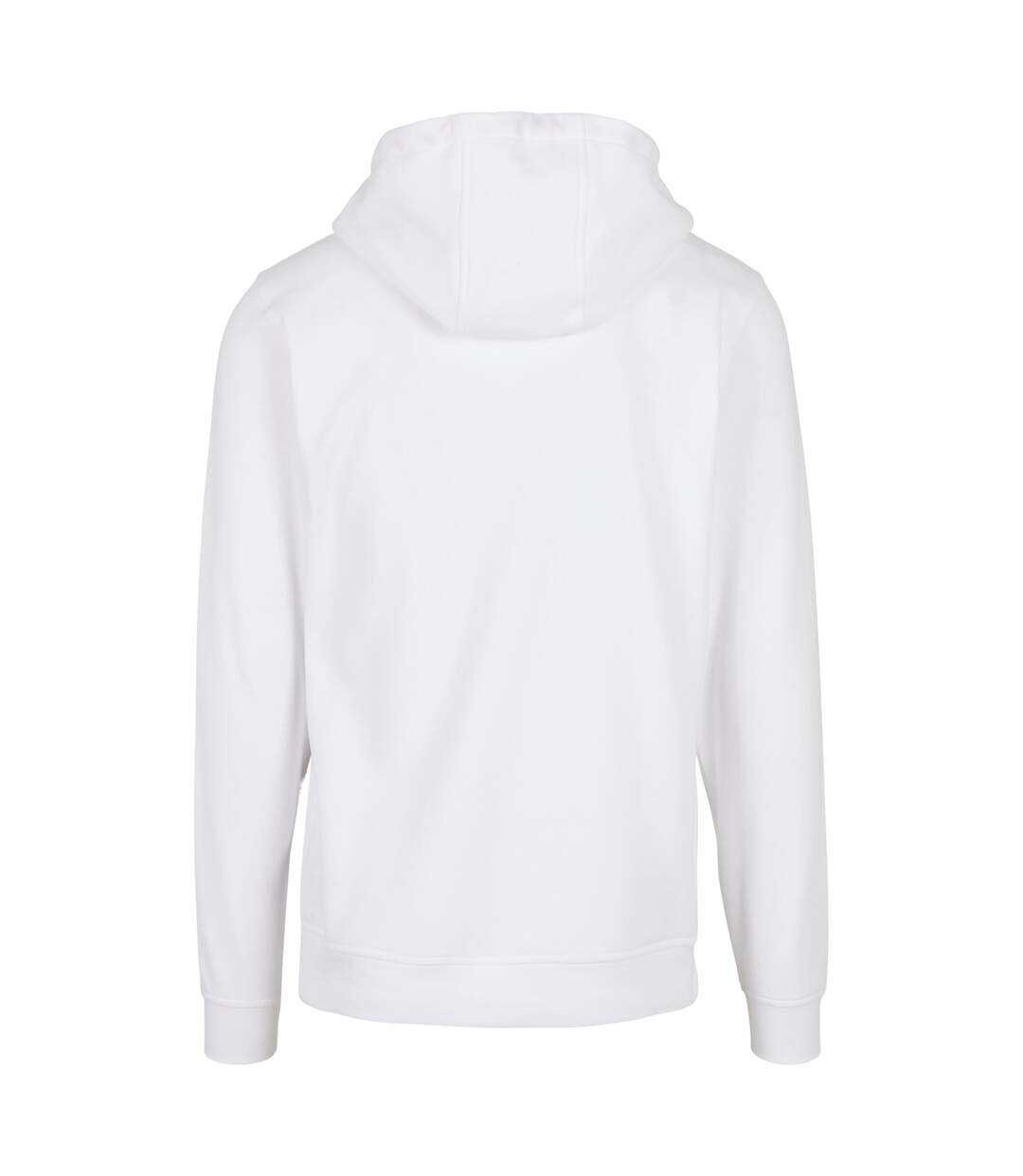 Mens Basic Hoodie Blanc Build Your Brand-2