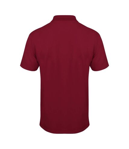Henbury Mens Coolplus® Pique Polo Shirt (Burgundy) - UTRW635