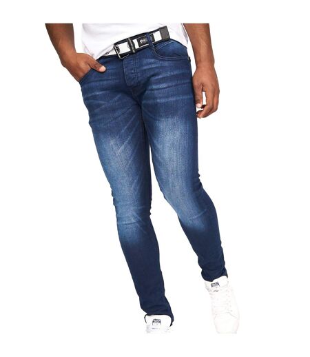 Jean barbeck homme bleu foncé délavé Crosshatch