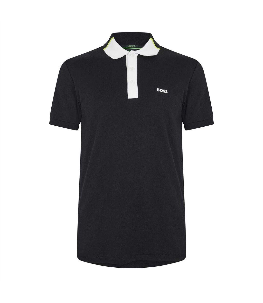 Mens Paddy 3 Polo Shirt Black Boss-1