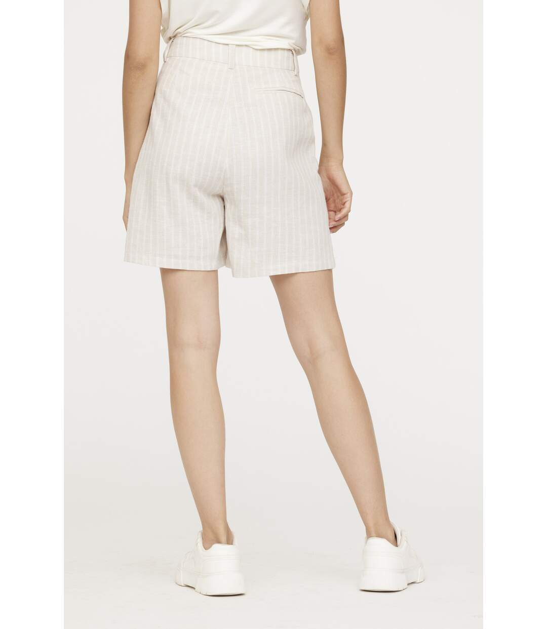 Short NYLIA Cream Stripe-2