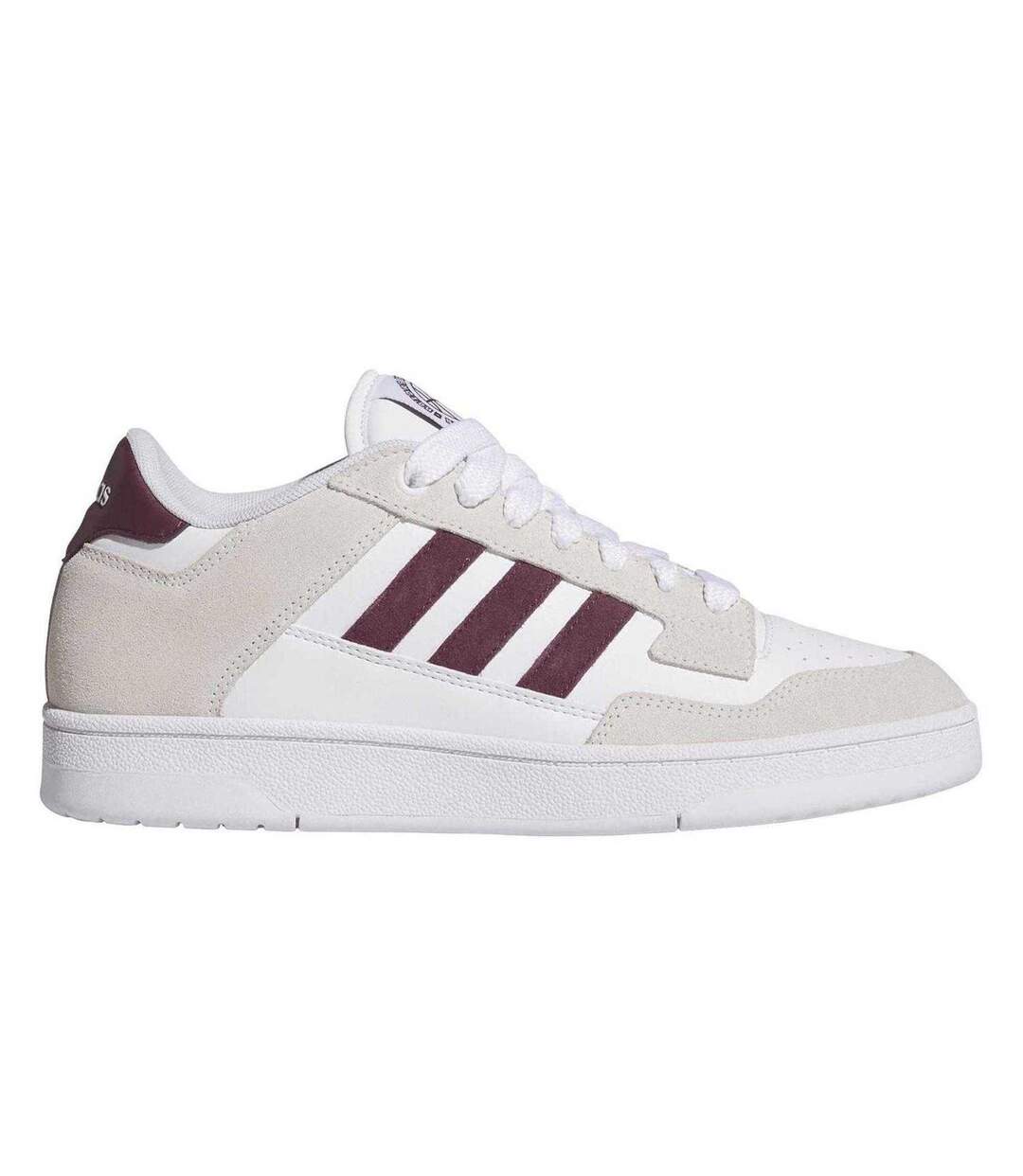 Unisex Adult Rapid Court Trainers White Maroon Adidas-1