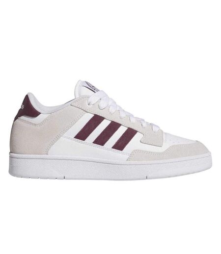 Unisex Adult Rapid Court Trainers White Maroon Adidas