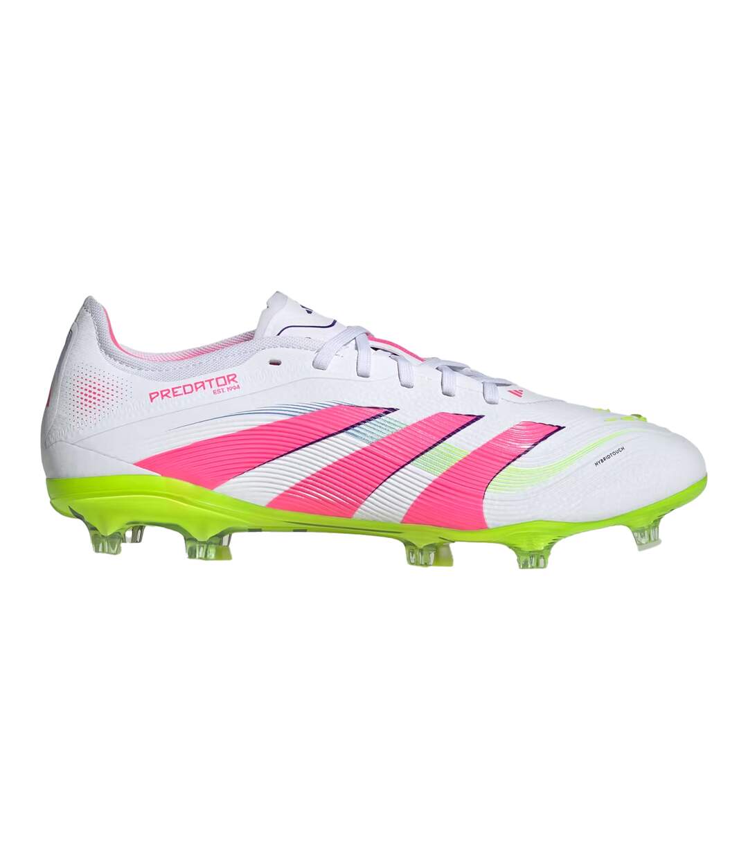 Chaussures De Foot Pour Terrain Ferme Homme Blanc Rose Citron Predator-1