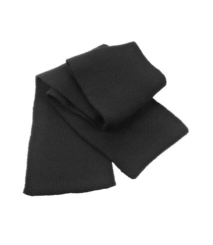 Result Winter Essentials Classic Knitted Heavy Scarf (Black) (One Size) - UTRW9950