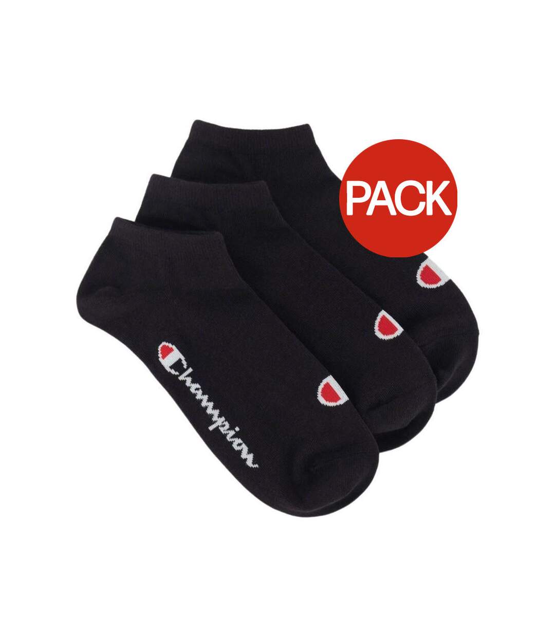 Chaussettes Motif/style Logo Adulte Noir Champion-1