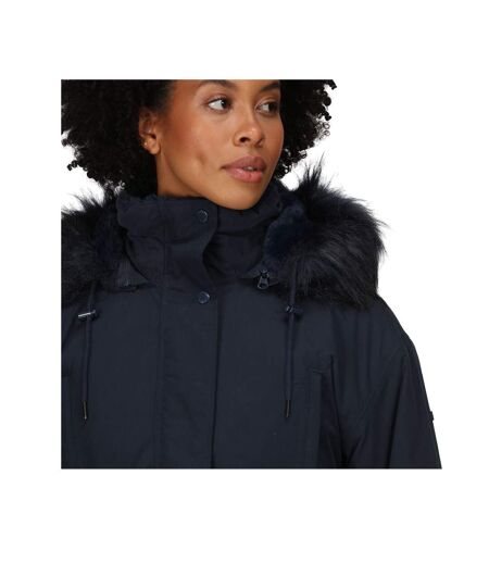Womens/ladies shiloh faux fur trim parka navy Regatta