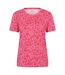 Womens/ladies Floral T-shirt Pink Mountain Warehouse-1