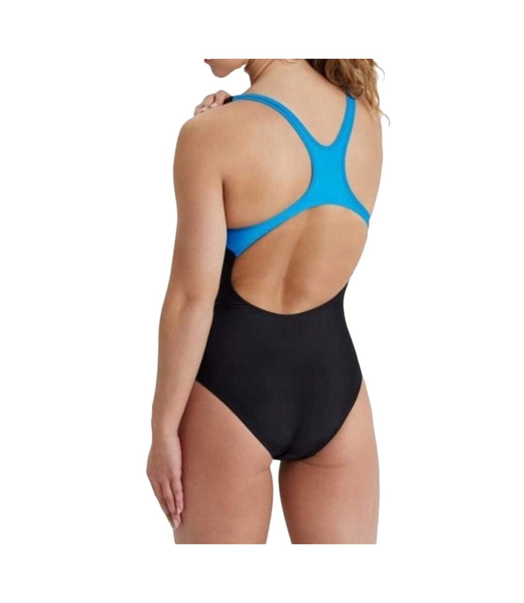 Maillot de bain 1 pièce Noir/Bleu Femme Arena Pro Graphic - 36-2