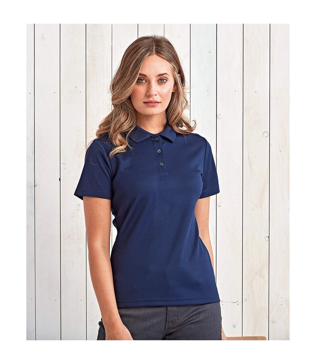 Polo femme bleu marine Premier