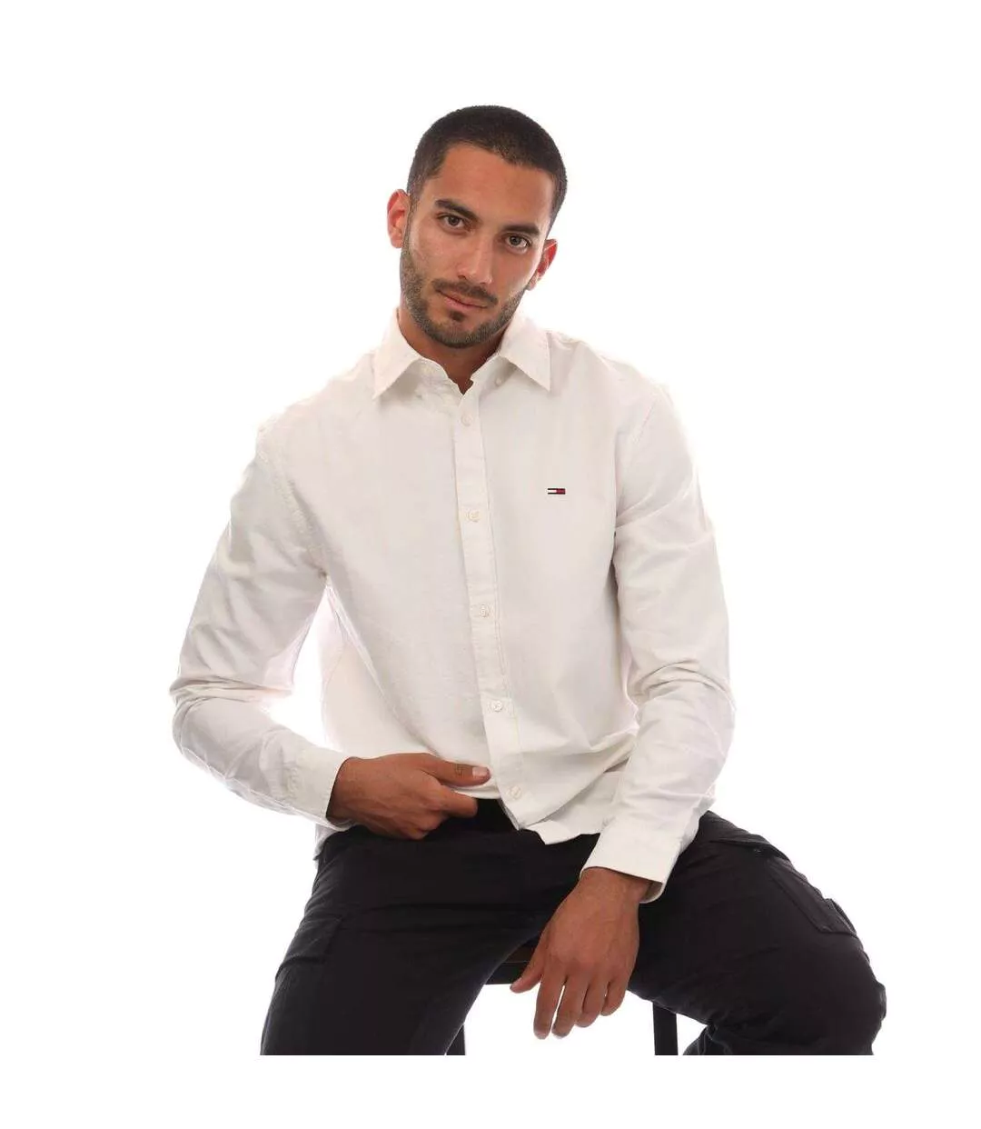 Chemise Homme Blanc Tommy Jeans-4